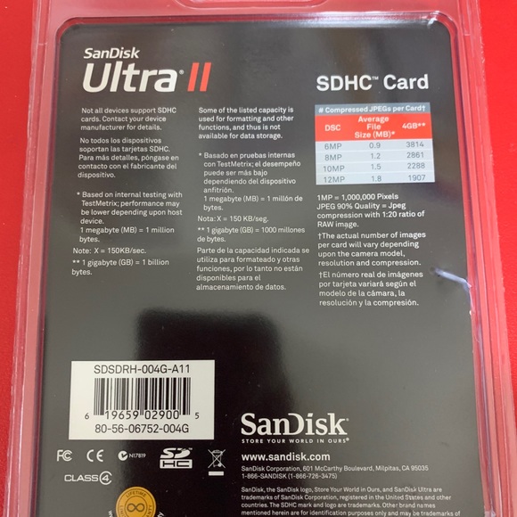 SDHC card - Picture 2 of 2